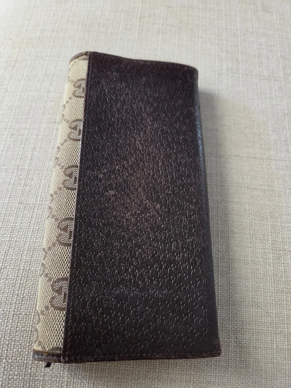Gucci Beige Canvas Wallet with Brown GG Monogram - Picture 10 of 14